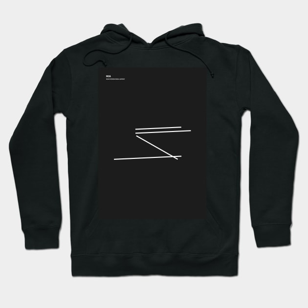 Miami International Airport (MIA) | Modern Airport Layouts Hoodie by Visitify